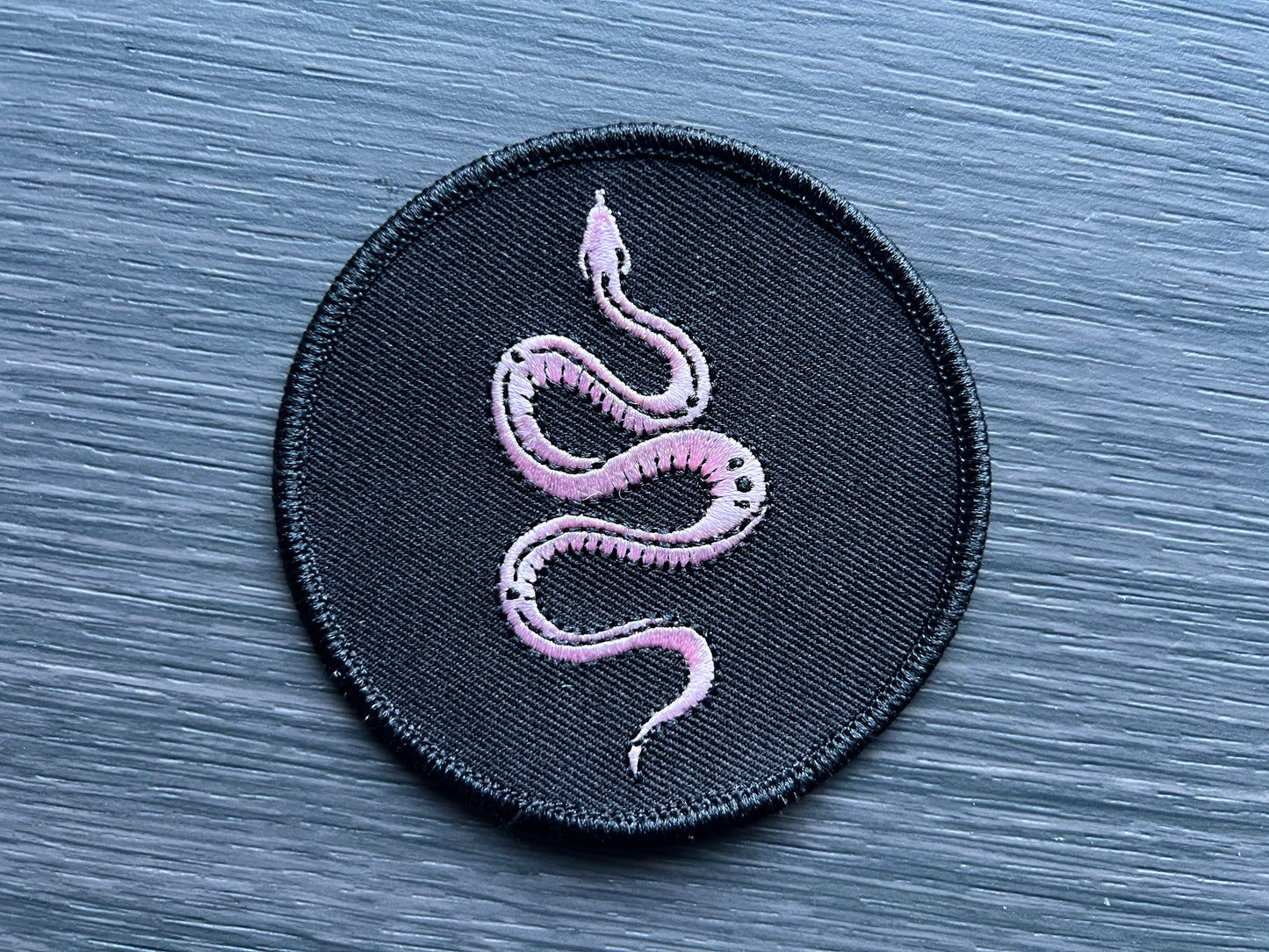 Rioghan Snake Canvas Patch Round