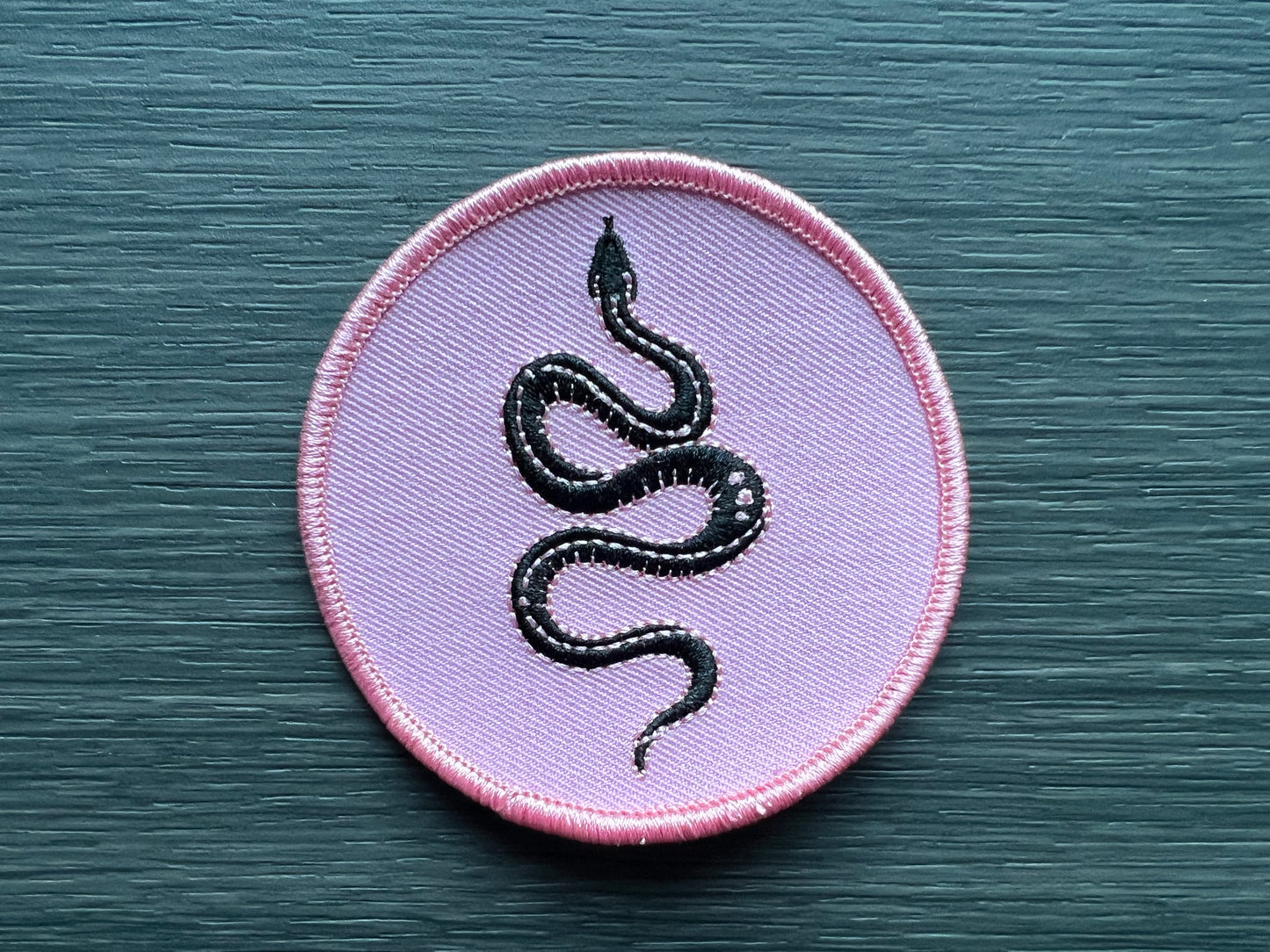 Rioghan Snake Canvas Patch Round