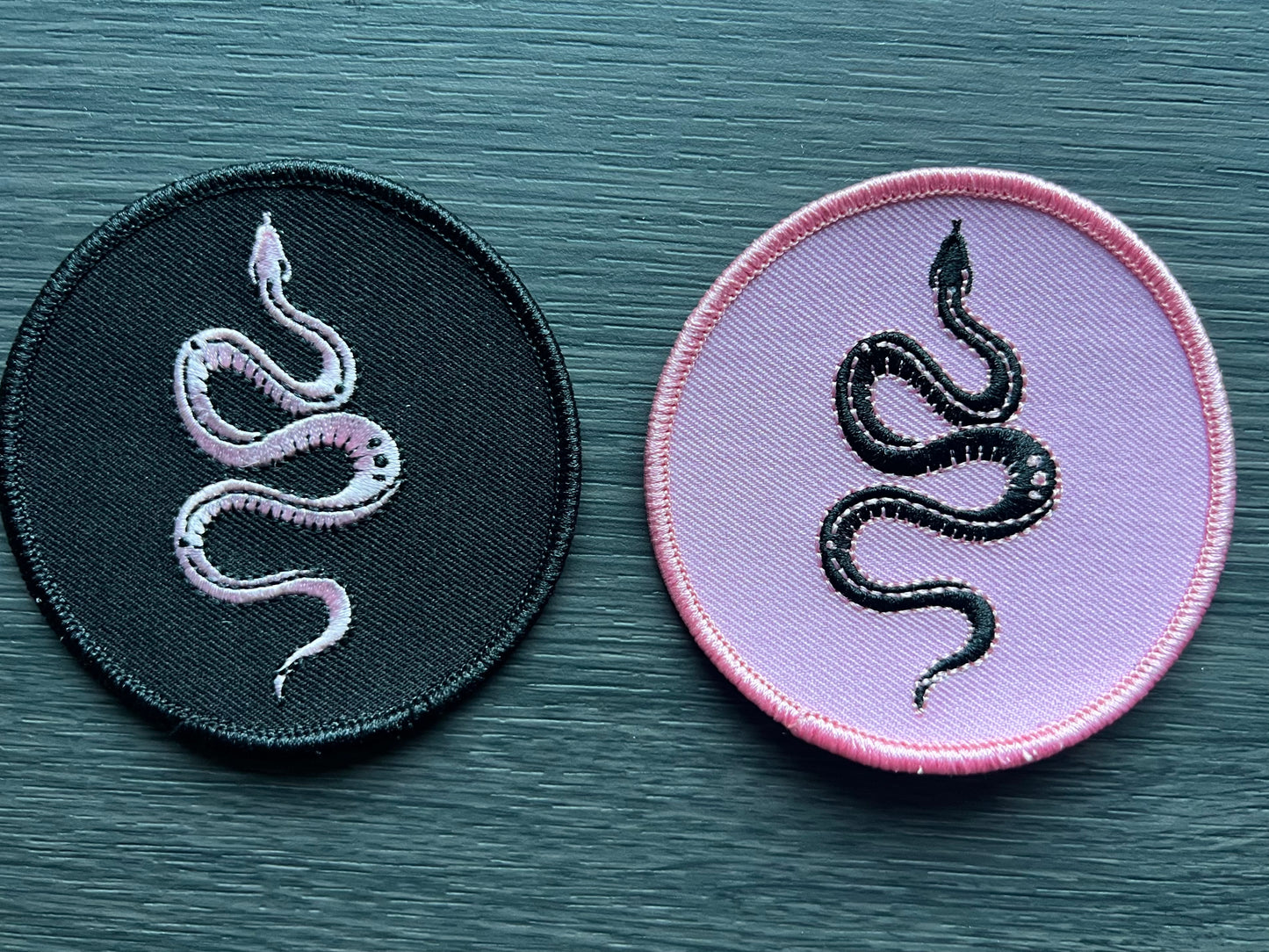 Rioghan Snake Canvas Patch Round
