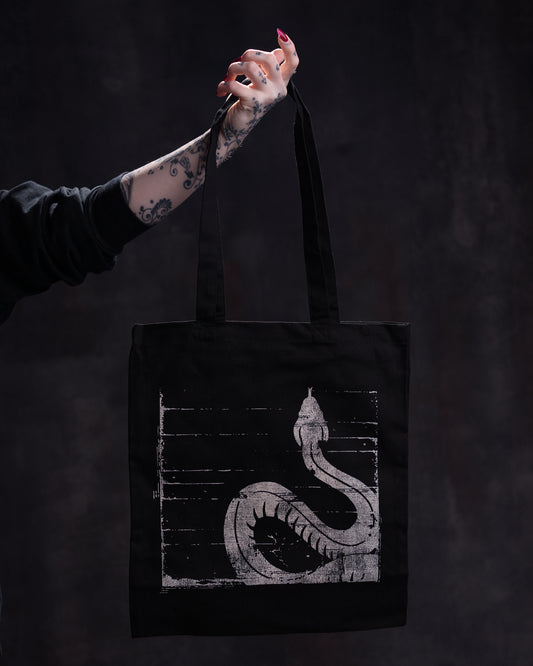 Rioghan - "Snake" Heavy duty black canvas bag