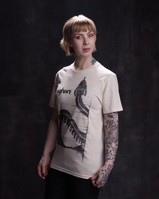 Rioghan - "Snake" T-shirt natural white - Limited Edition 50 pcs
