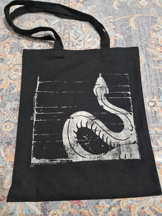 Rioghan - "Snake" Heavy duty black canvas bag