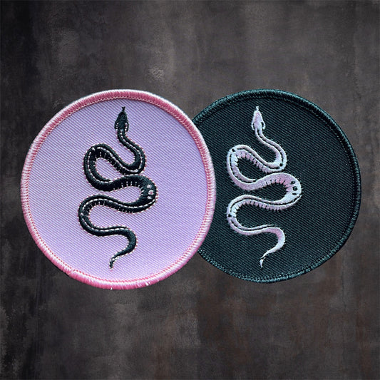 Rioghan Snake Canvas Patch Round